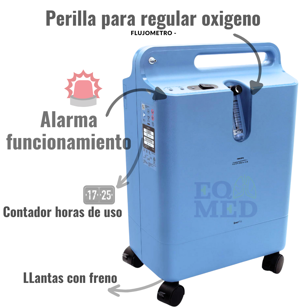 Concentrador De Oxígeno 5 Litros Everflo Philips Respironics