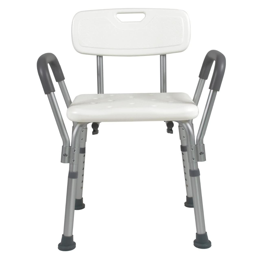 Silla  De Ducha Con Respaldo Y  Descansa Brazos 100 Kg