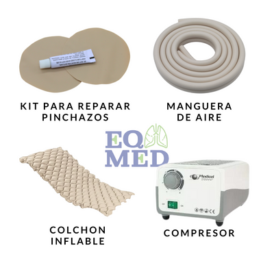 Colchon De Presion Alterna De Lujo Antiescaras Ulceras 135kg
