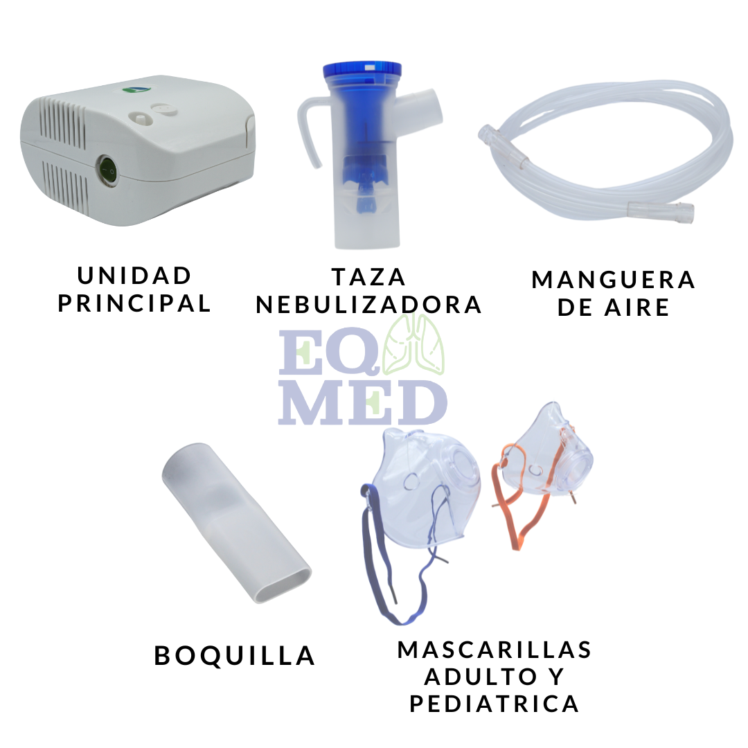 Nebulizador Compresor  Adulto/infantil Accesorios Silencioso