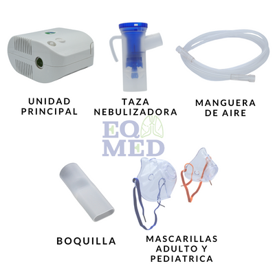 Nebulizador Compresor  Adulto/infantil Accesorios Silencioso