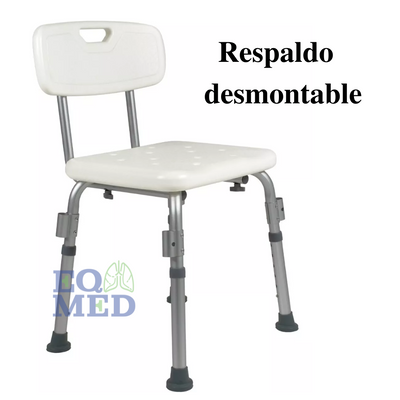 Silla  De Ducha Con Respaldo Y  Descansa Brazos 100 Kg