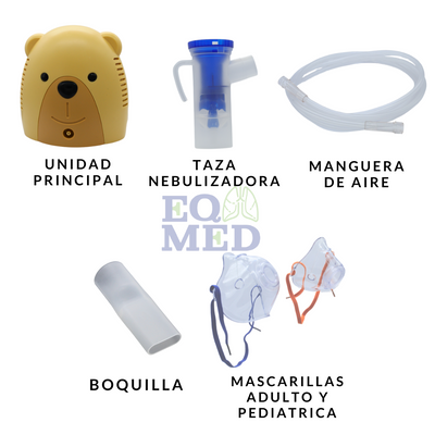 Nebulizador  Compresor Pediatrico/infantil Con Mascarilla