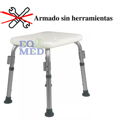 Silla  De Ducha Con Respaldo Y  Descansa Brazos 100 Kg