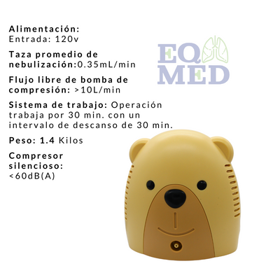 Nebulizador  Compresor Pediatrico/infantil Con Mascarilla