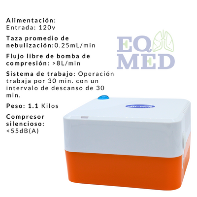 Nebulizador Silencioso Adulto Y Infantil Marca Bi-rich Cn126