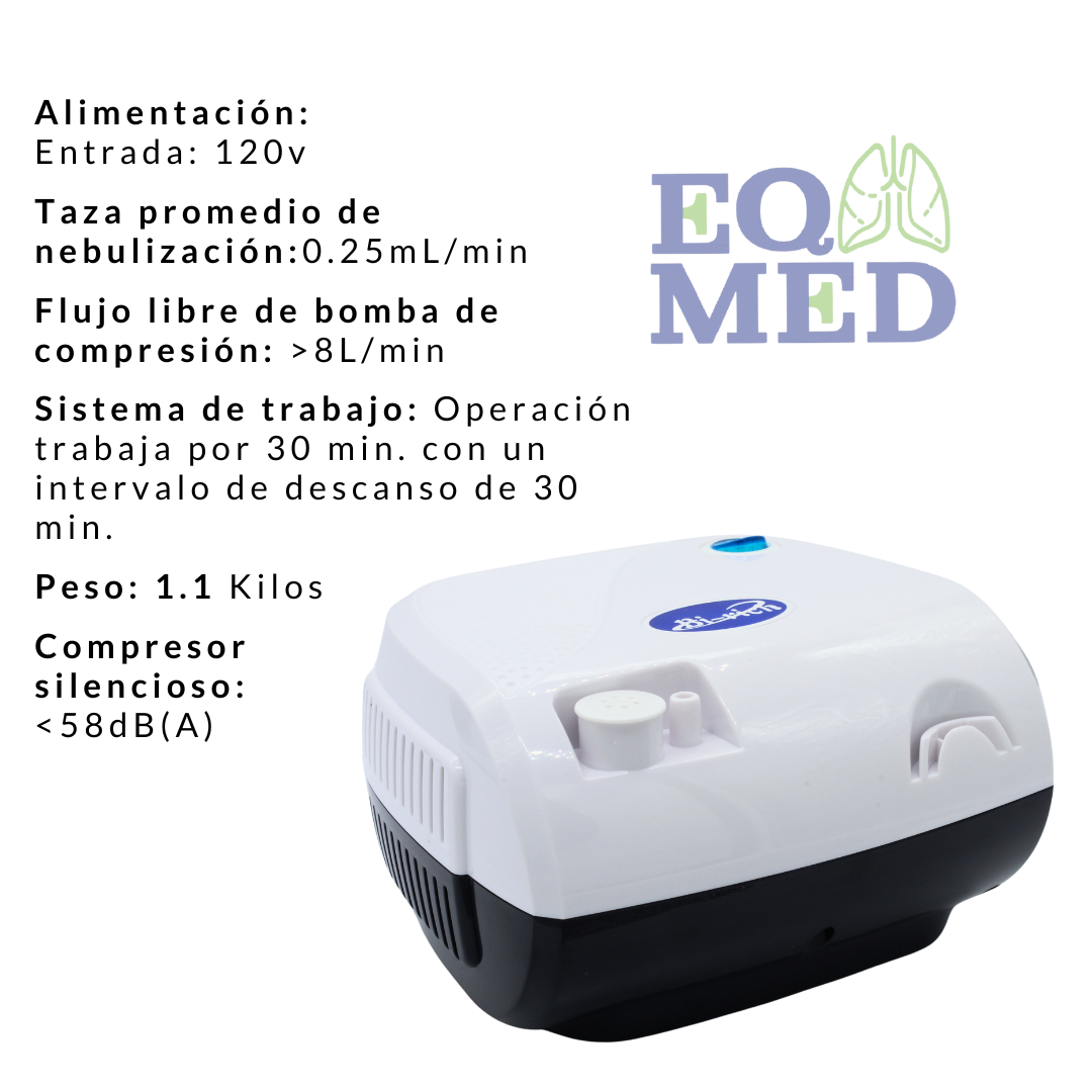 Nebulizador Adulto E Infantil Con Mascarillas Niño Y Adulto