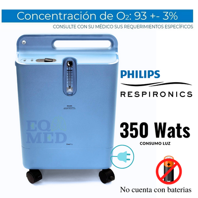 Concentrador De Oxígeno 5 Litros Everflo Philips Respironics