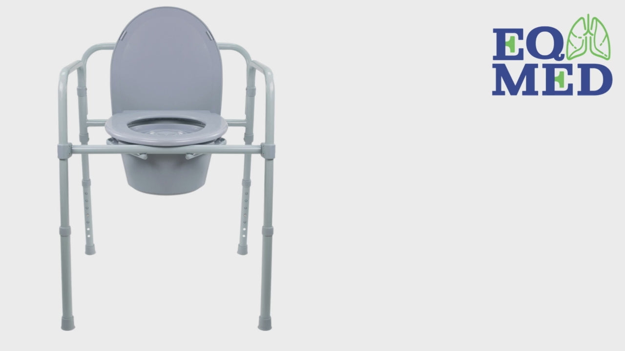 Silla Comodo Aumento Ducha Para Wc Baño Plegable 3 En 1